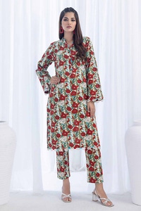 2 Piece Printed Khaddar Unstitched Suit CWT-32009
