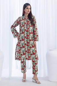2 Piece Printed Khaddar Unstitched Suit CWT-32009
