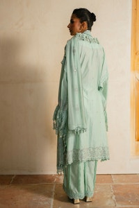 3 Piece Unstitched Embroidered Lawn Suit with Embroidered Chiffon Dupatta PM-52022