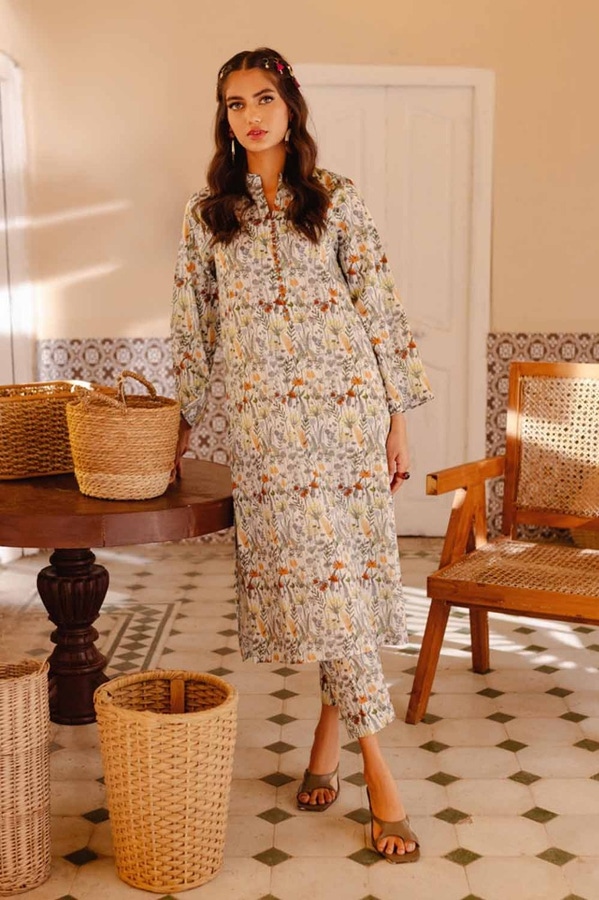 Printed Lawn Unstitched Shirt SL-42009