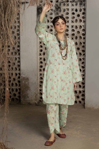 2 Piece Printed Lawn Unstitched Suit with Croatia Laces TL-42011