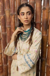 2 Piece Printed Lawn Unstitched Suit with Croatia Laces TL-42013