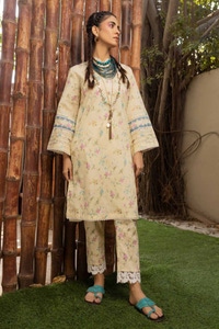 2 Piece Printed Lawn Unstitched Suit with Croatia Laces TL-42013