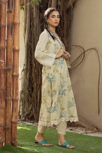 2 Piece Embroidered Printed Lawn Unstitched Suit with Croatia Laces TL-42015