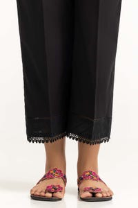 Black Dyed Cambric Embelished Trouser TR-24-05