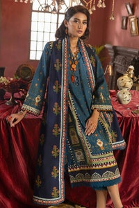 3 Piece Embroidered Khaddar Unstitched Suit K-32019