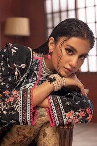 3 Piece Embroidered Khaddar Unstitched Suit with Embroidered Border on Organza K-32025