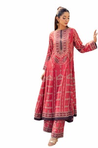 2 Piece Unstitched Printed Jacquard Silk Suit TS-42002