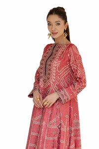 2 Piece Unstitched Printed Jacquard Silk Suit TS-42002