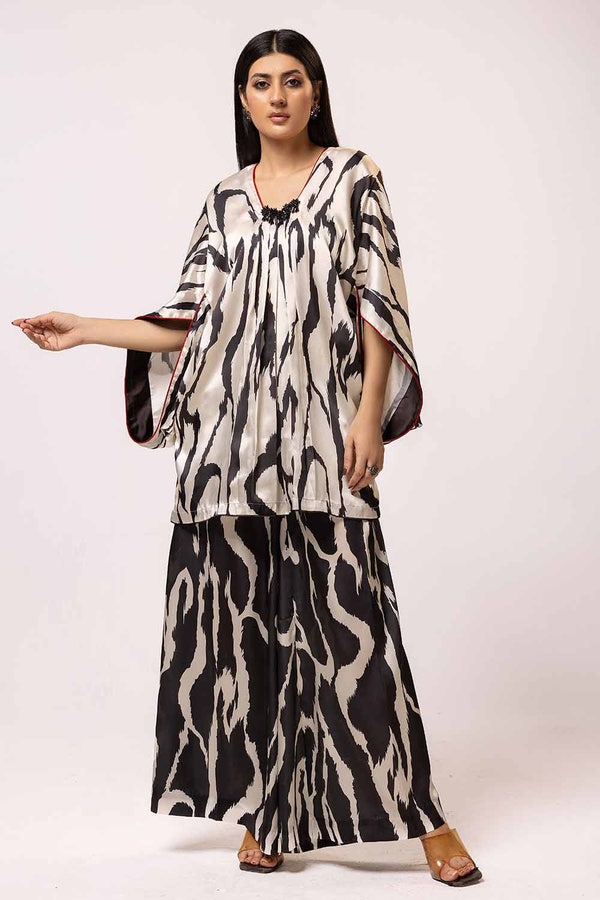 2 Piece Unstitched Printed Silk Suit TS-42012