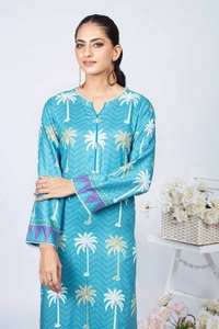 Printed Twill Linen Unstitched Shirt WNSS-32013