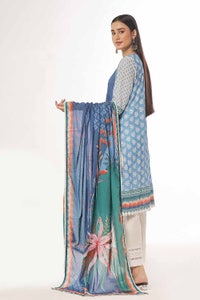 3 Piece Unstitched Embroidered Printed Lawn Suit CLP-42067