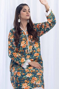2 Piece Printed Khaddar Unstitched Suit CWT-32006