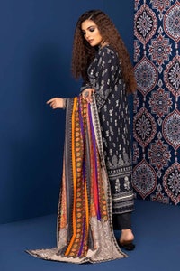 3 Piece Khaddar Printed Unstitched Suit K-32033