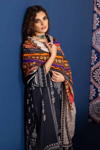 3 Piece Khaddar Printed Unstitched Suit K-32033