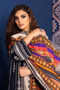 3 Piece Khaddar Printed Unstitched Suit K-32033