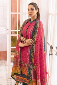 3 Piece Khaddar Digital Printed Unstitched Suit K-32004