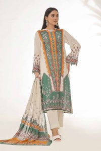 3 Piece Unstitched Printed Lawn Suit CLP-42084