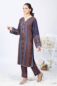 Printed Twill Linen Unstitched Shirt WNSS-32011