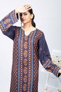 Printed Twill Linen Unstitched Shirt WNSS-32011