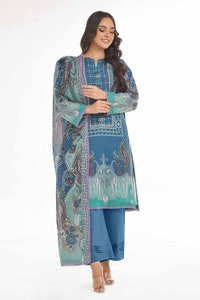 3 Piece Unstitched Printed Lawn Suit CLP-42162
