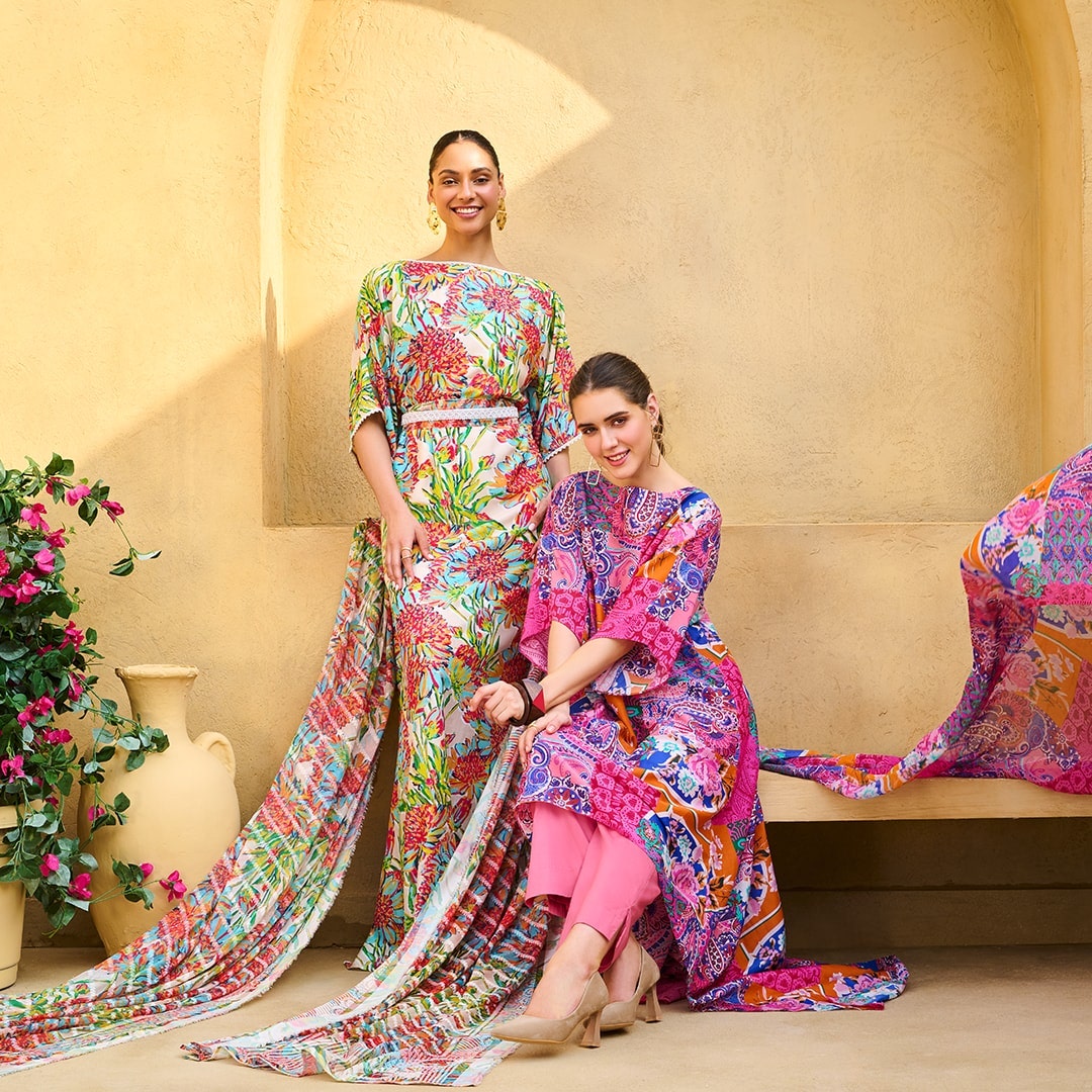gulahmed-ideas-pink-green-3-piece-unstitched-cotton-silk-suit-deigns-with-dupatta-2025-floral-world