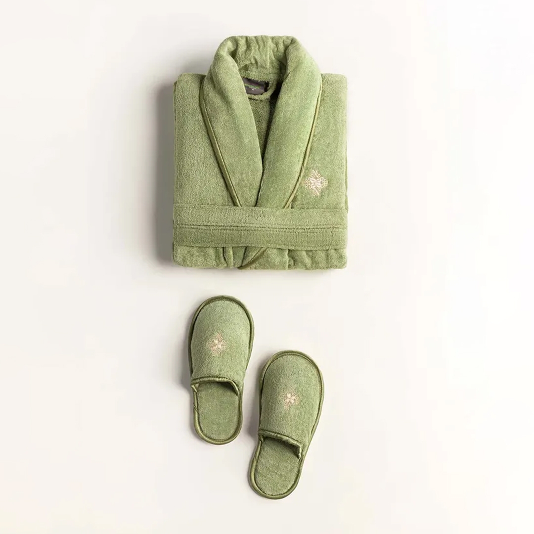 green bathrobes set on sale at ideas